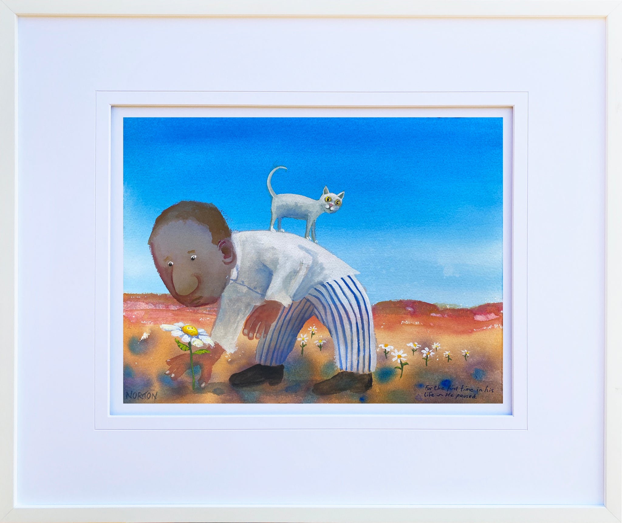 For the First Time in His Life He Paused