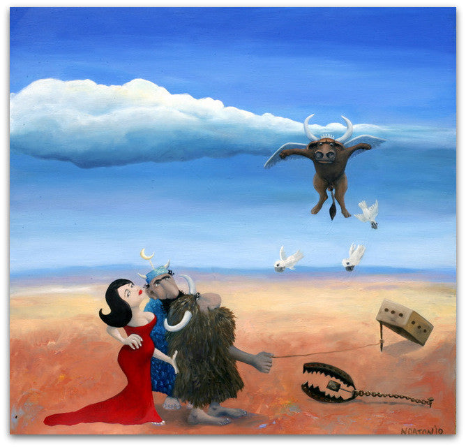 The Bull of Heaven Descended - Helen Norton Art