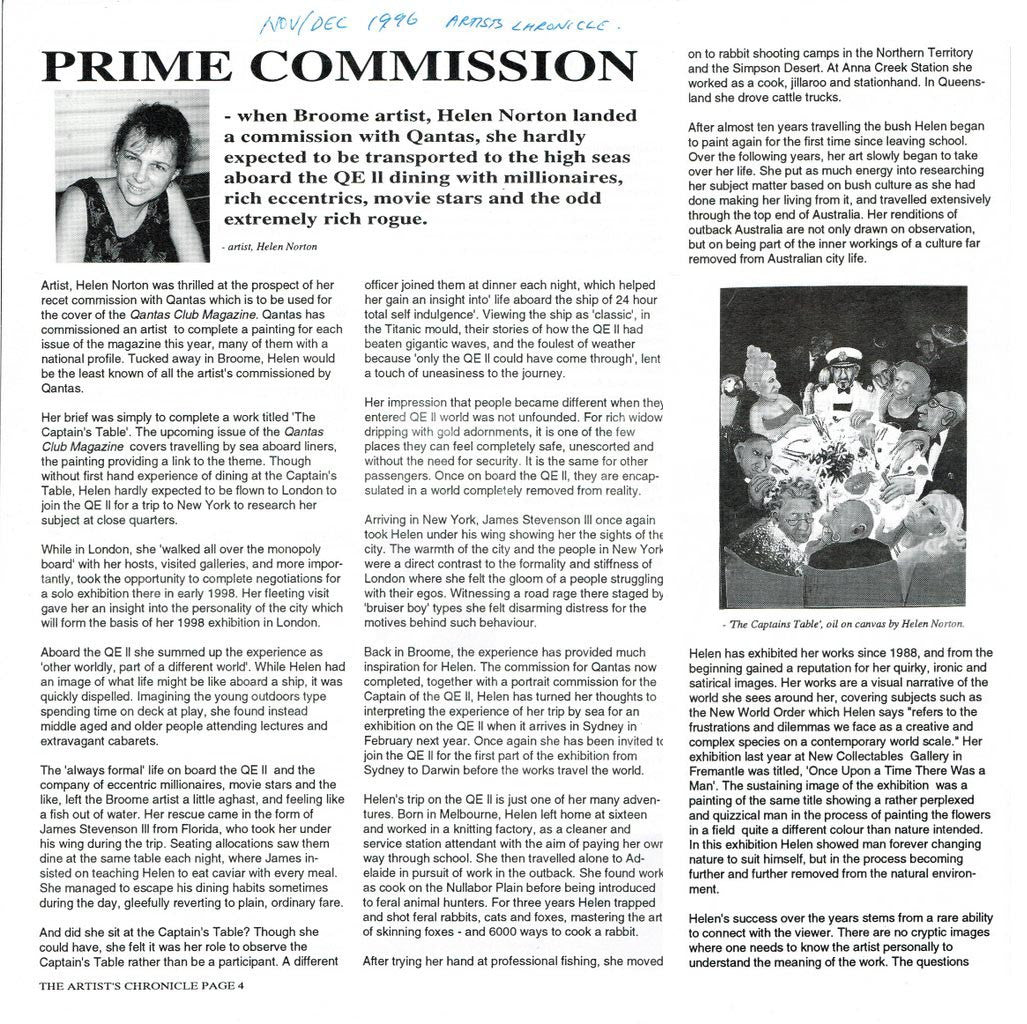 1996 The Artists Chronicle