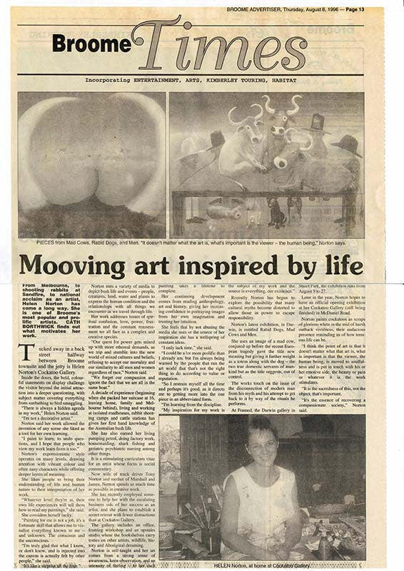 1996 Mooving Art - Broome Advertiser
