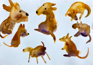 30 Day Watercolor Challange Paintings (COMING SOON) - 45 small watercolours