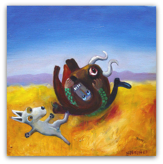 Questing and Bull Bonding - Helen Norton Art