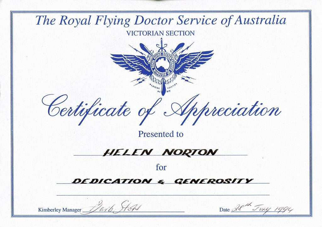 1994 Royal Flying Doctor Series and Roebuck Station