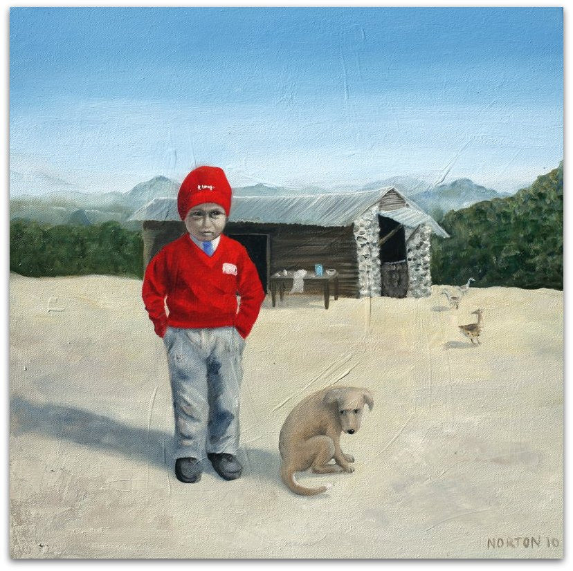 2010 Kathmandu Boy - Helen Norton Art