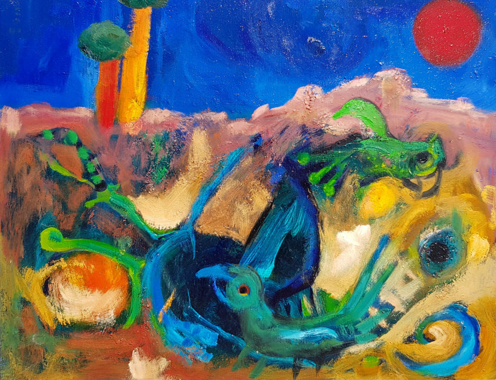 Green Parrots In Bush