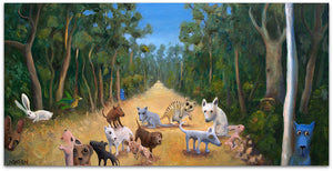 Animals Meeting in the Forest