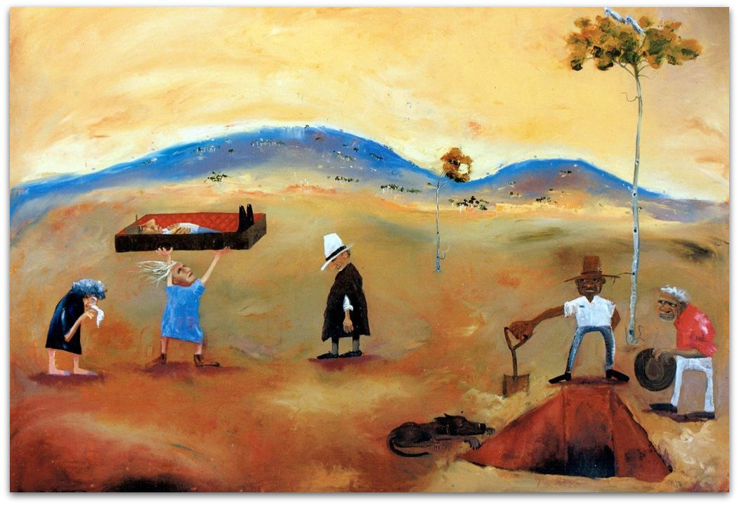 Australiaman Burial - Helen Norton Art