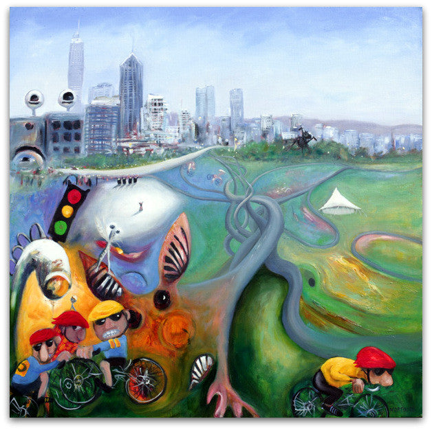 Avoid Cyclists - Helen Norton Art