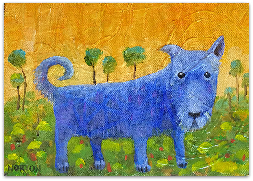 Blue Terrier Standing