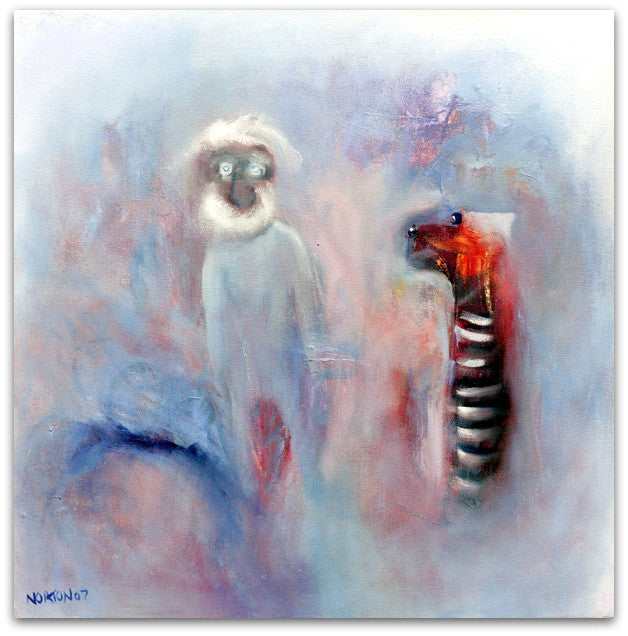 Blue Blind Man - Helen Norton Art