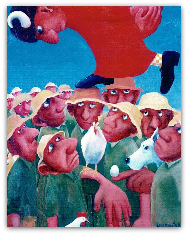 Bossy Chooks - Helen Norton Art