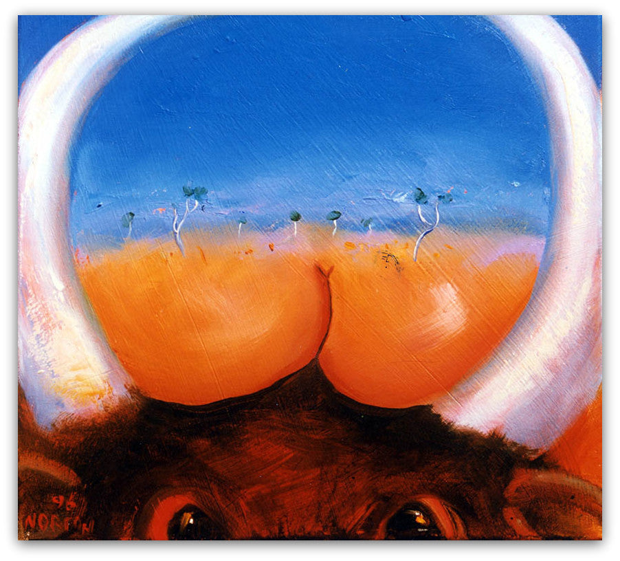 Bull Profile Horns - Helen Norton Art