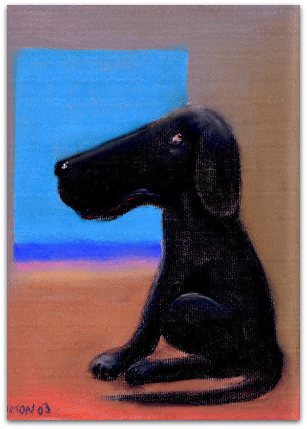 Calm Black Mutt