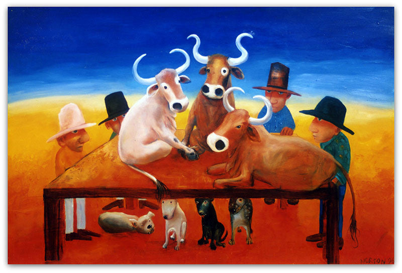Cowman's Dinner - Helen Norton Art