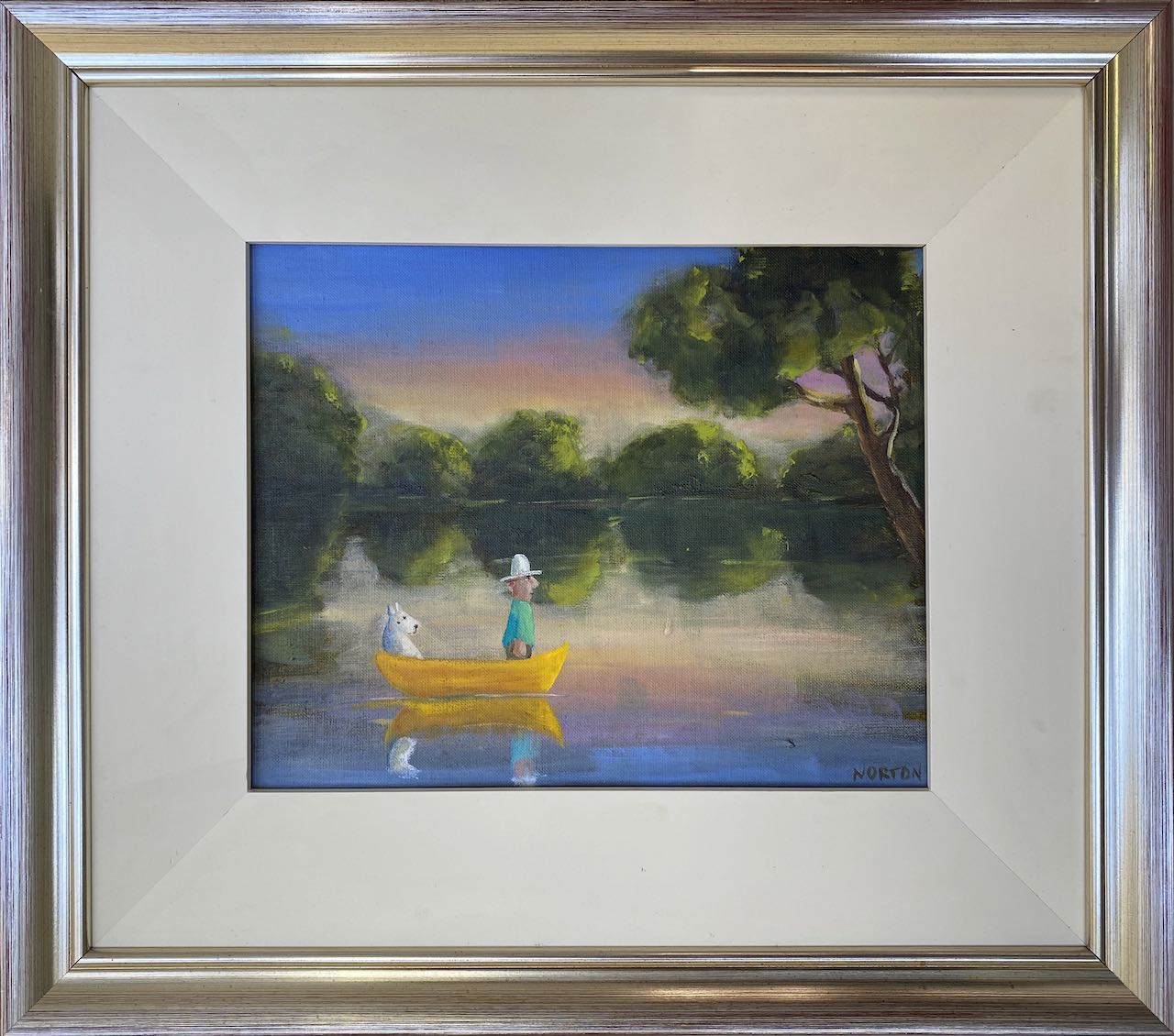 Sunset Boat Man