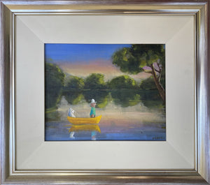Sunset Boat Man