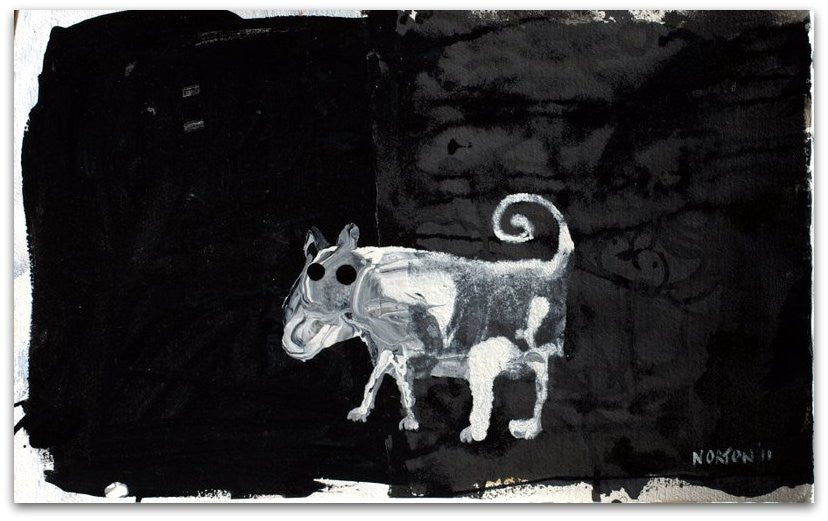 Diggy Dog Under House - Helen Norton Art
