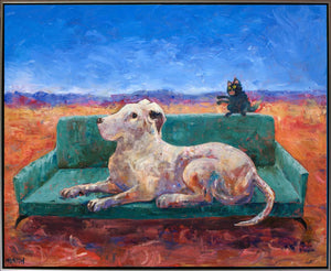 Dog on the Fancy Couch