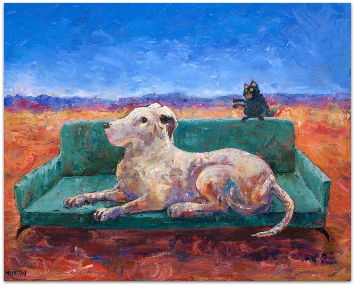 Dog on the Fancy Couch