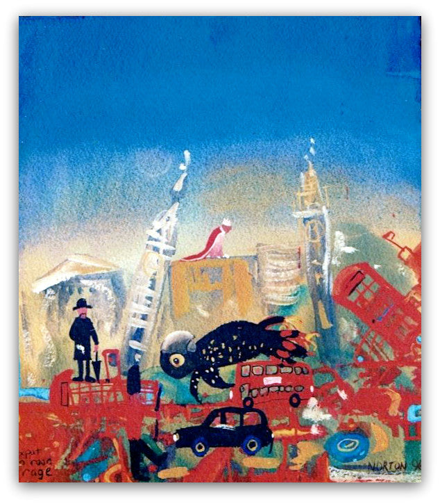 Expat in Road Rage - Helen Norton Art