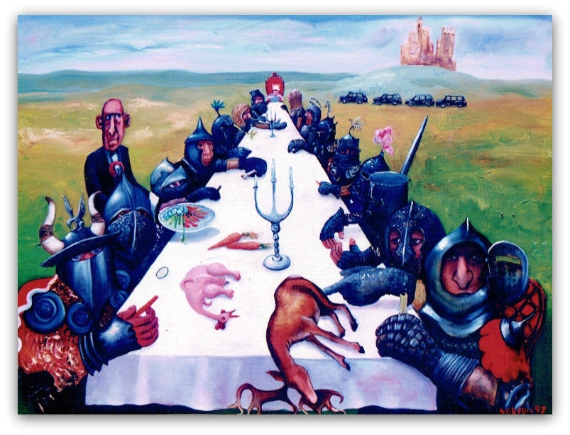 Fifteen Knights with a Queen - Helen Norton Art