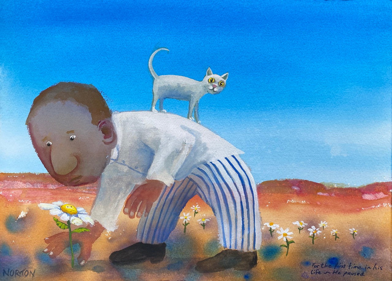 For the First Time in His Life He Paused