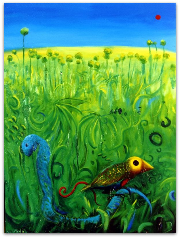Serpent and the Robin - Helen Norton Art