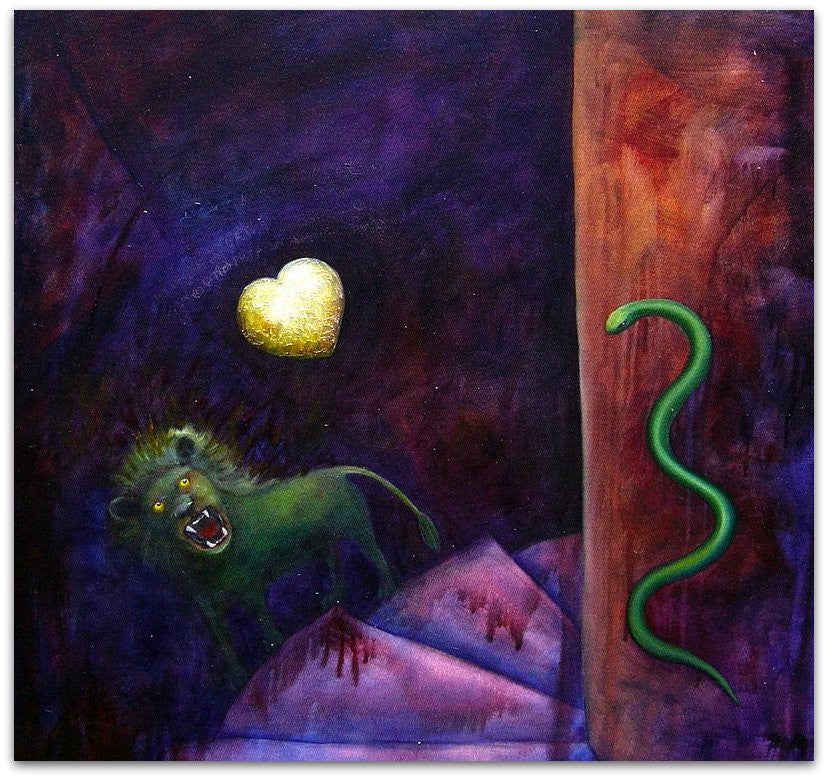 Green Lion and Sacred Heart