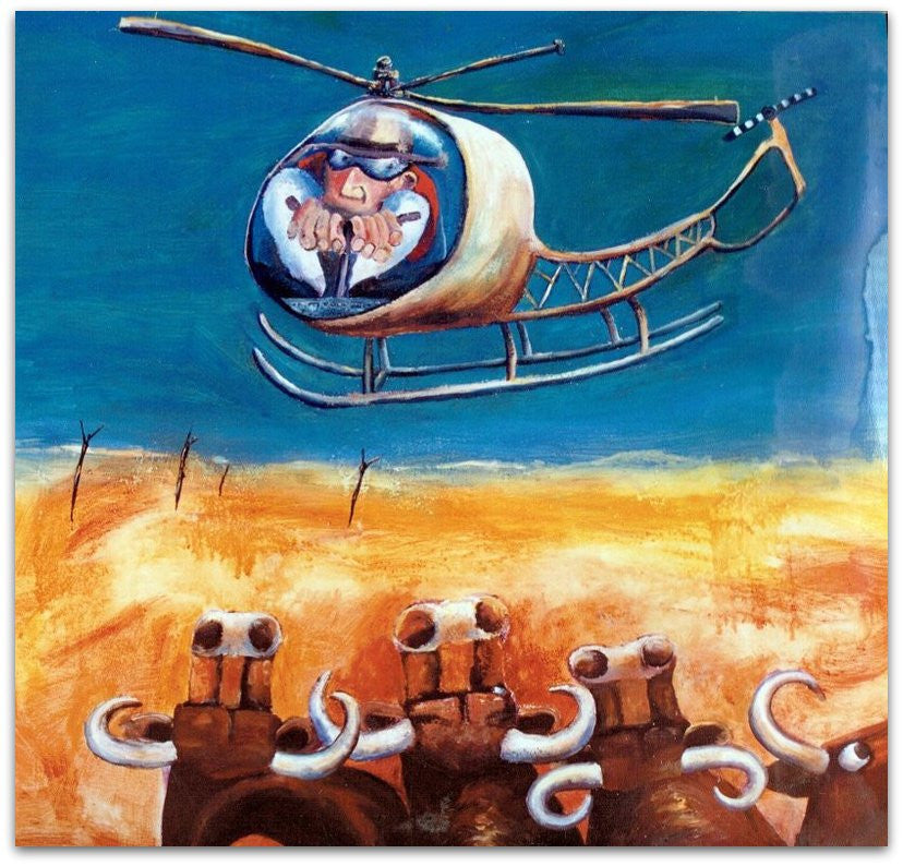 Helicopter Muster - Helen Norton Art