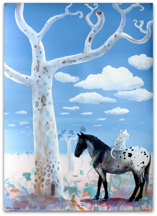 Horse and Tree