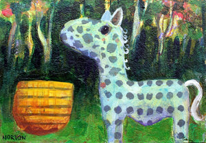 Horse with Bucket