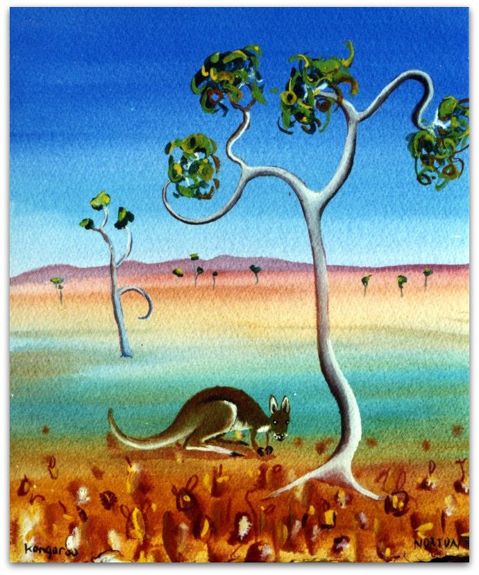 Kangaroo - Helen Norton Art