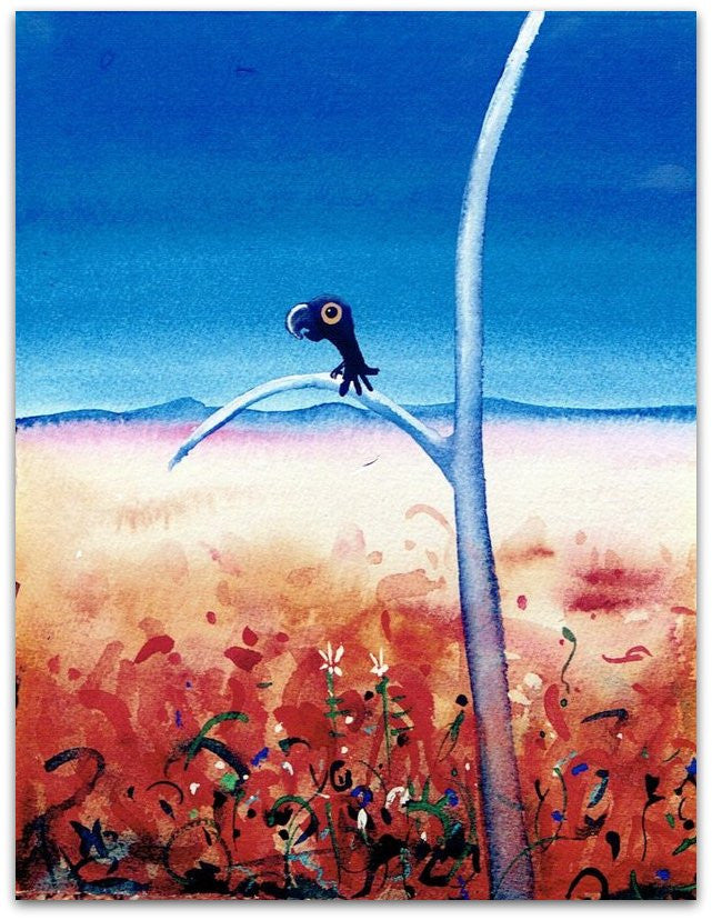 Little Black Bird - Helen Norton Art