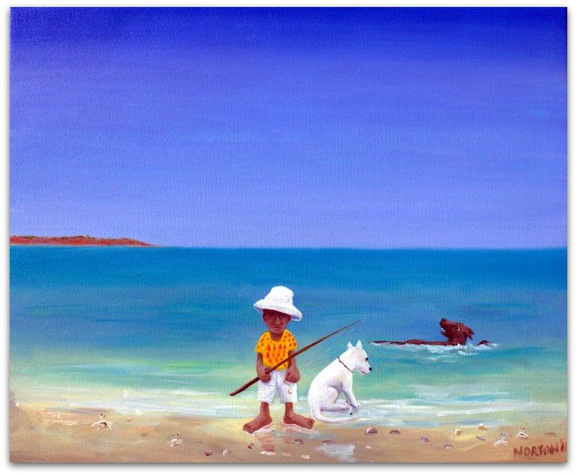 Local Fisherman - Helen Norton Art