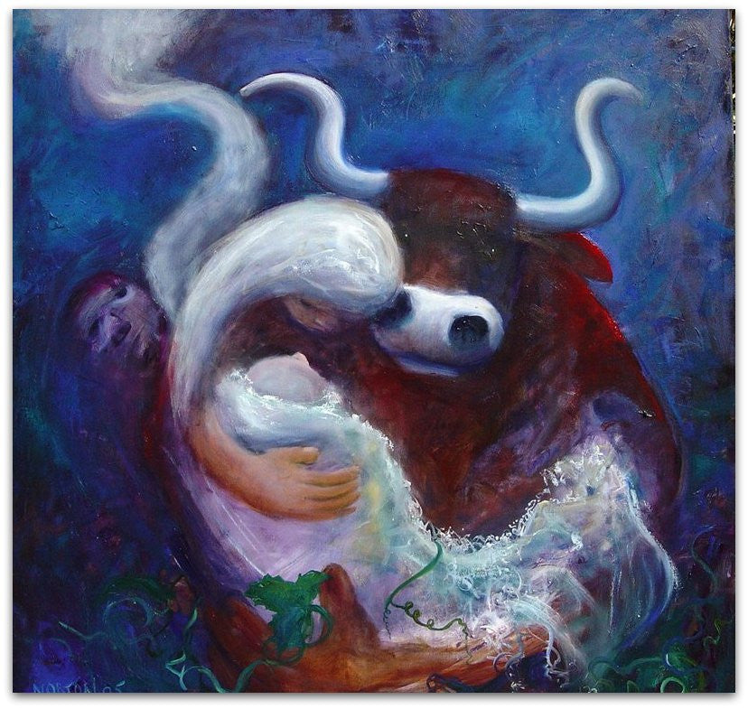 Minotaur and Madonna - Helen Norton Art