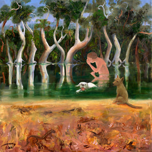 Man Bathing