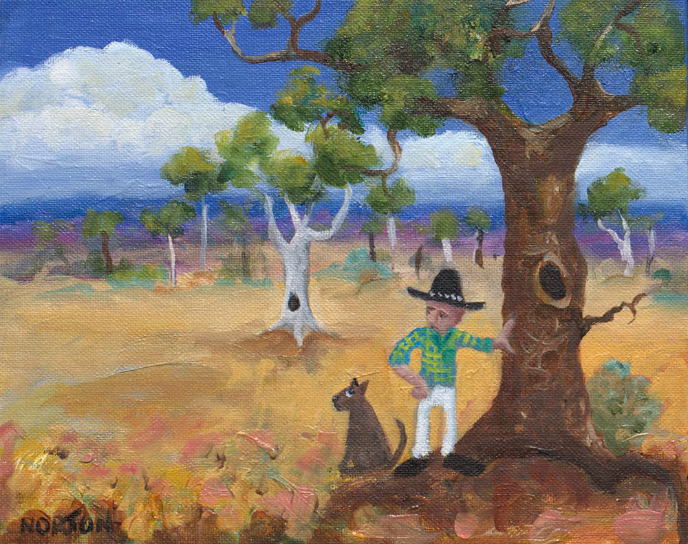 Man by Tree