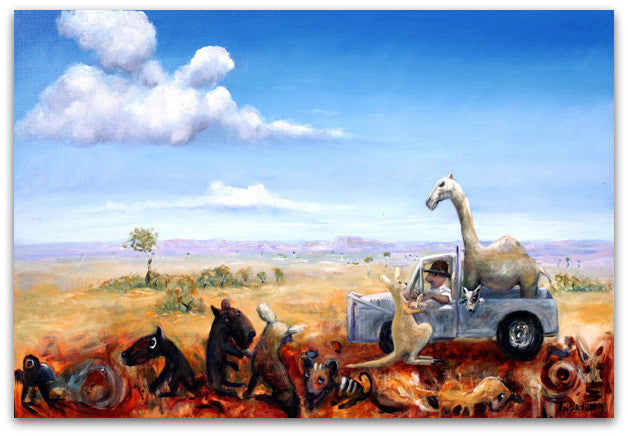 Man Transporting Camel