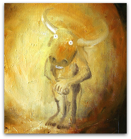 Miner and Minotaur - Helen Norton Art