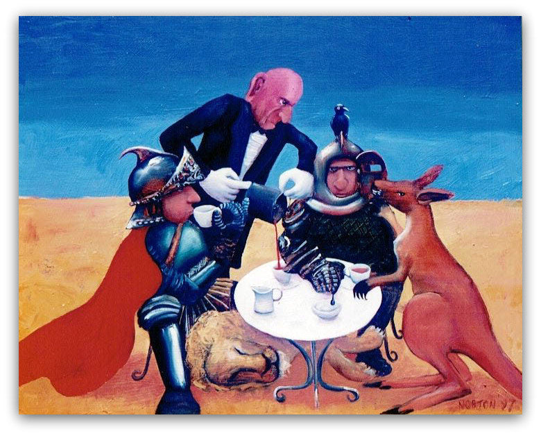 Patriots Tea Party - Helen Norton Art