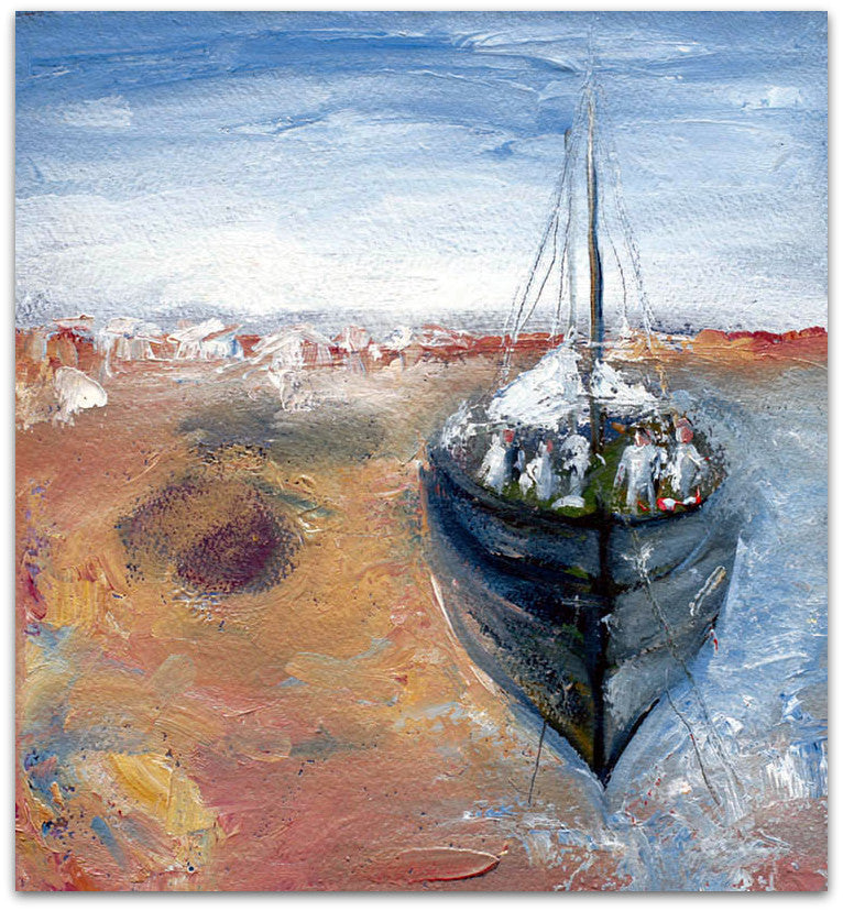 Pearl Ship - Helen Norton Art