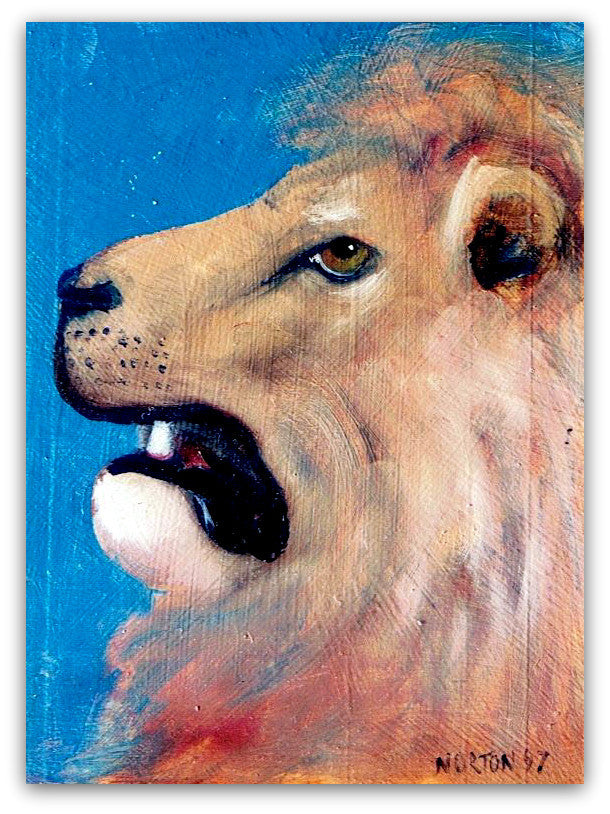 Portrait - Lion - Helen Norton Art