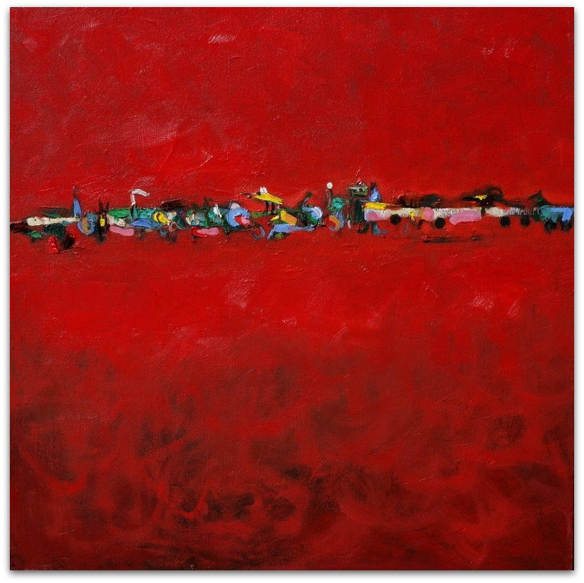 Red Roadside - Helen Norton Art