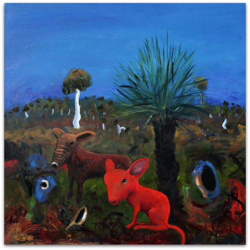 Red Hoping Marsupial