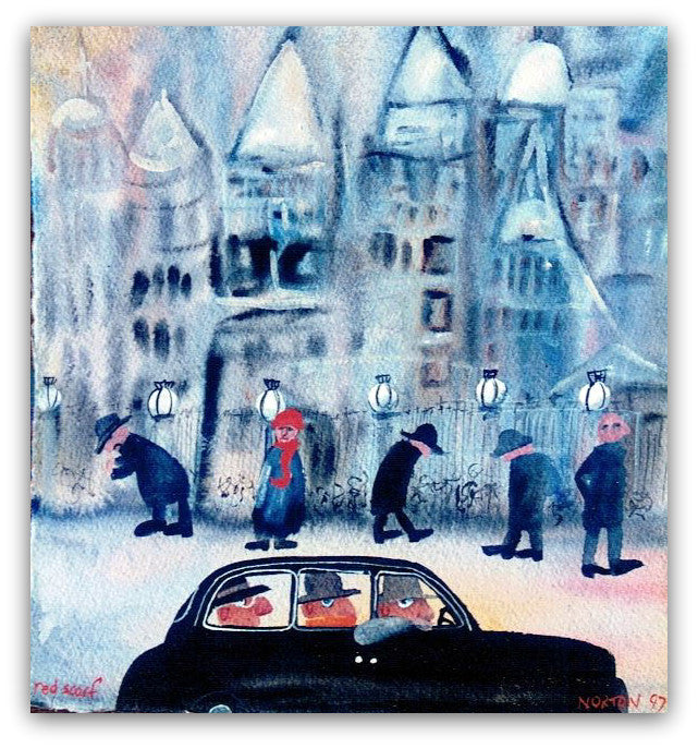 Red Scarf - Helen Norton Art