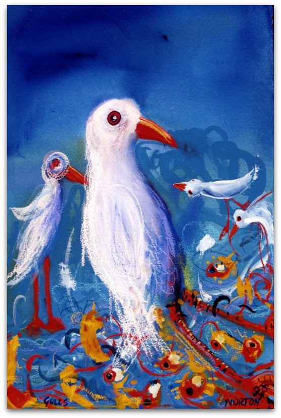 Seagulls - Helen Norton Art