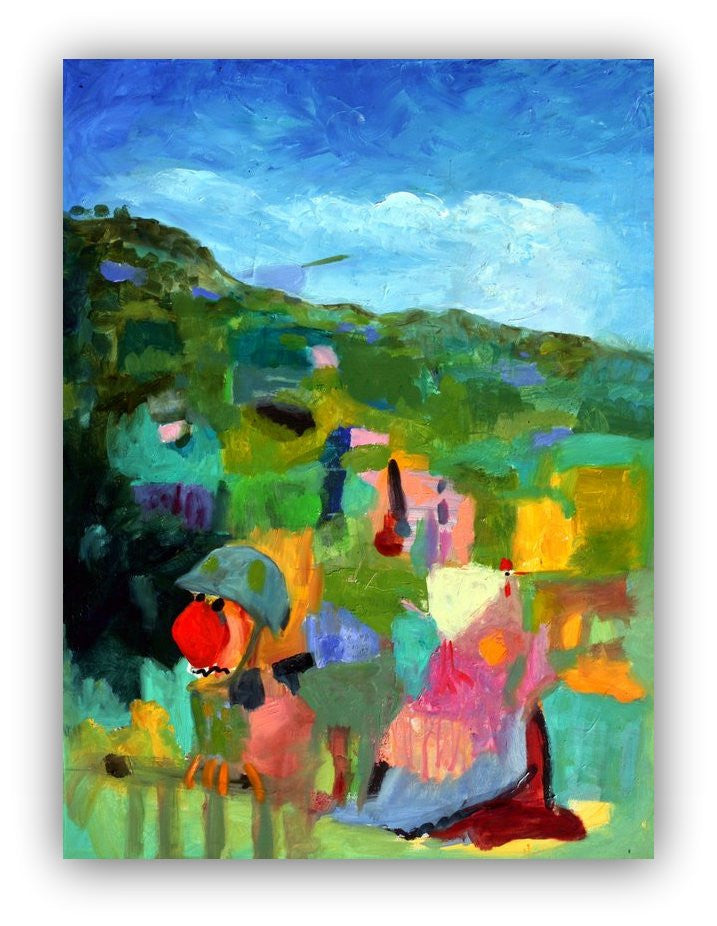 Soldier in Chicken House - Helen Norton Art