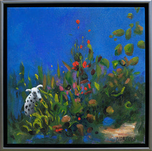 Sue Dog in Garden