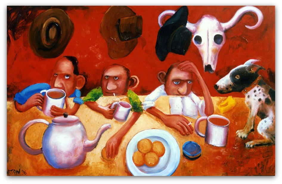 Tea at the Big House - Helen Norton Art