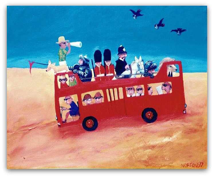 The Red Bus Trip - Helen Norton Art